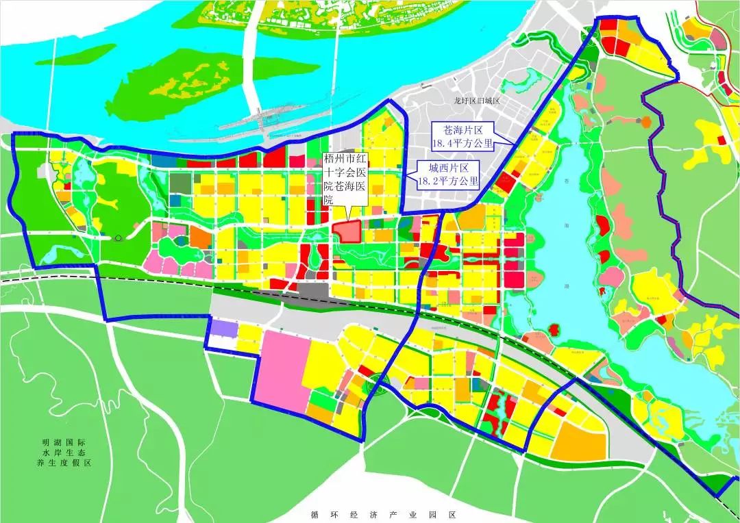 梧州市红十字会医院苍海医院选址规划图