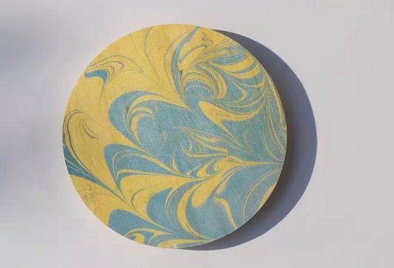 亲子学堂当湿纸披上旖旎云纹土耳其风格湿拓画等你解锁