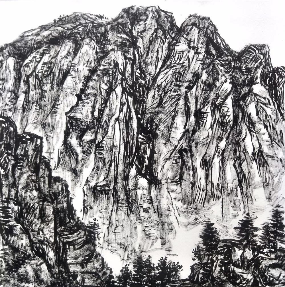 谢云焦墨画作品欣赏