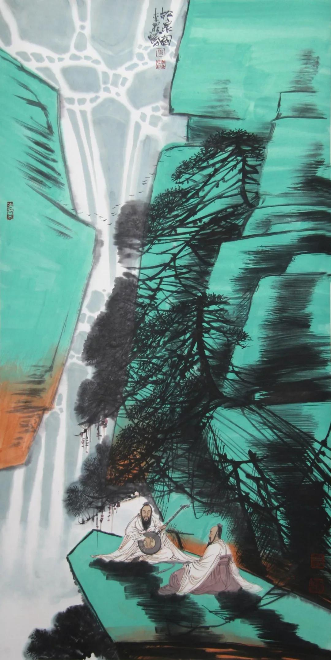 画廊推荐画家李鼎成浓墨写山水诗意入画境