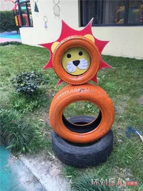 轮胎玩法真不少,看看这些可爱的小动物吧,它们可都是轮胎做成的呢!