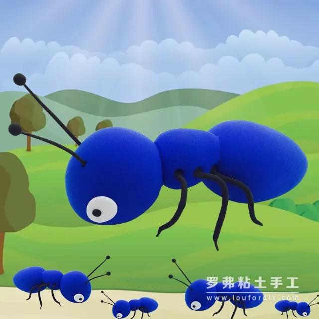 罗弗超轻粘土教程可爱小蚂蚁制作图解