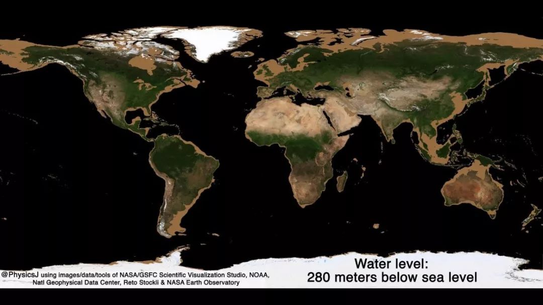 原創地球沒水變成什麼樣子?模擬動畫顯示:海平面下降6000米幾乎乾涸
