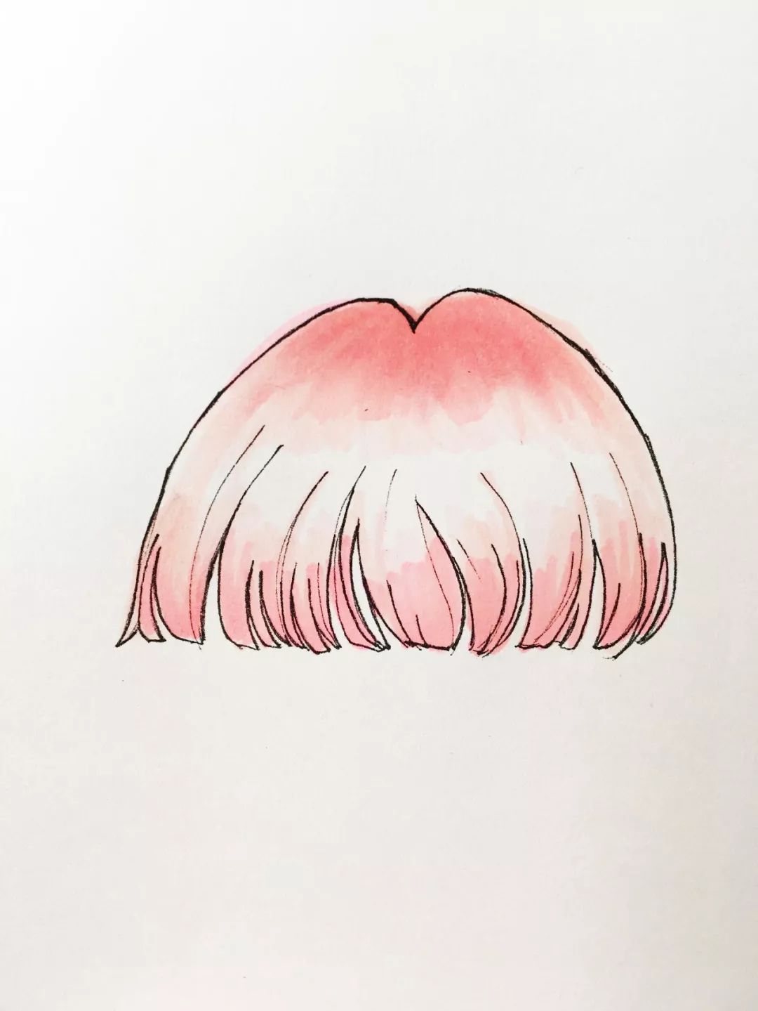 喵姐小课堂第五课(1):马克笔动漫头发的三种常见画法