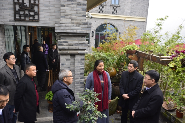 重庆市城市管理局局长谢礼国一行到涪州书院调研