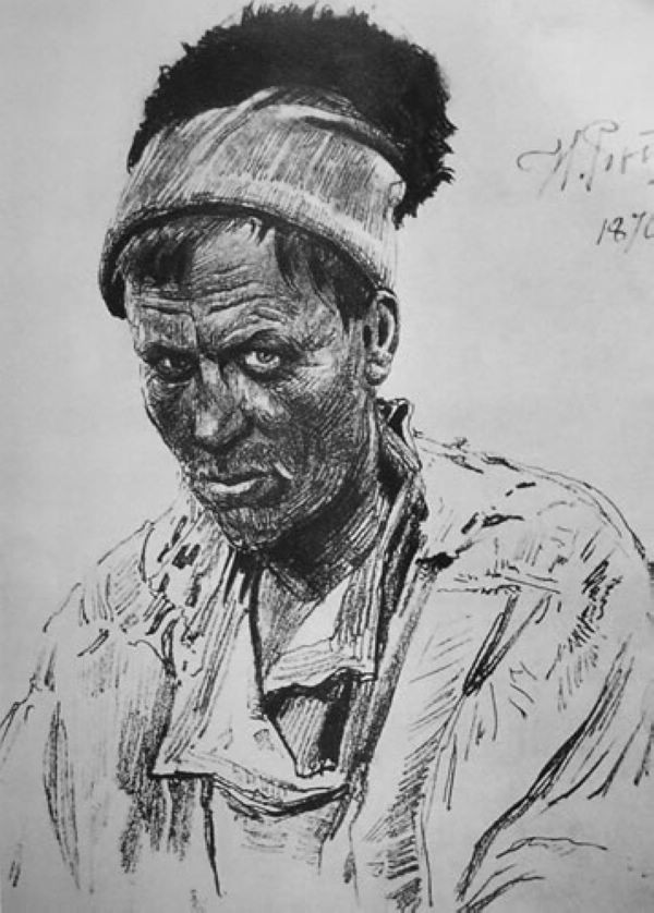 俄罗斯绘画大师伊里亚叶菲莫维奇列宾素描作品欣赏