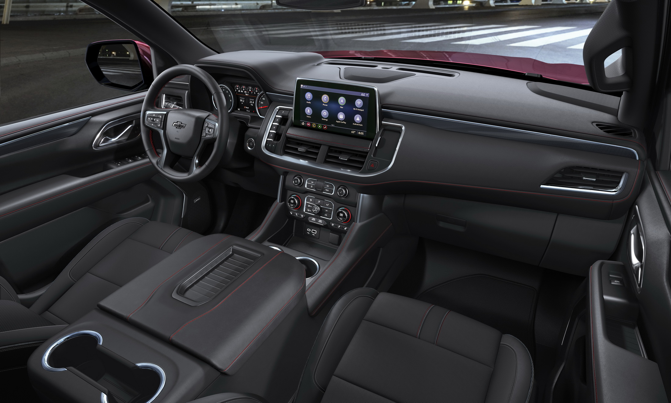 为了与时俱进,增加一些时尚气息,雪佛兰为这两款全尺寸suv的内饰花了