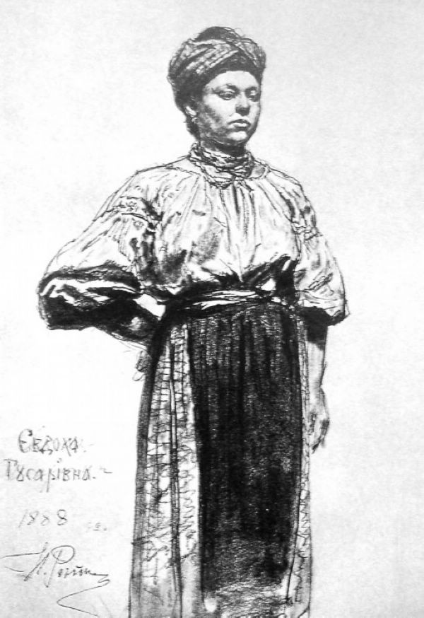 俄罗斯绘画大师伊里亚叶菲莫维奇列宾素描作品欣赏