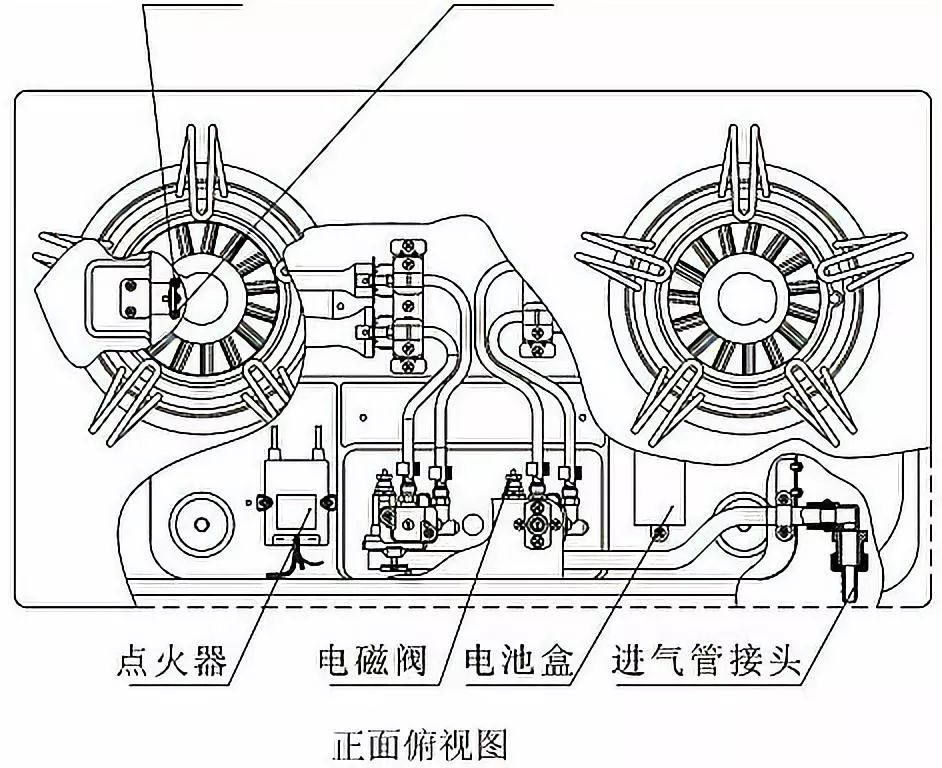 新飞燃气灶拆解图图片