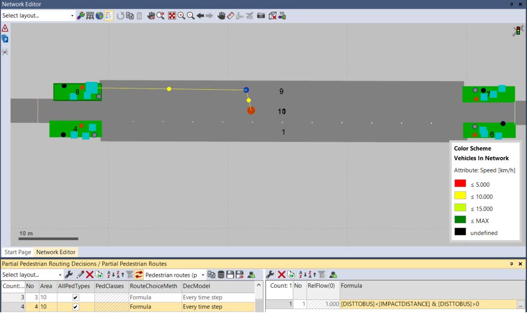 【ptv vissim】人车共享车道仿真