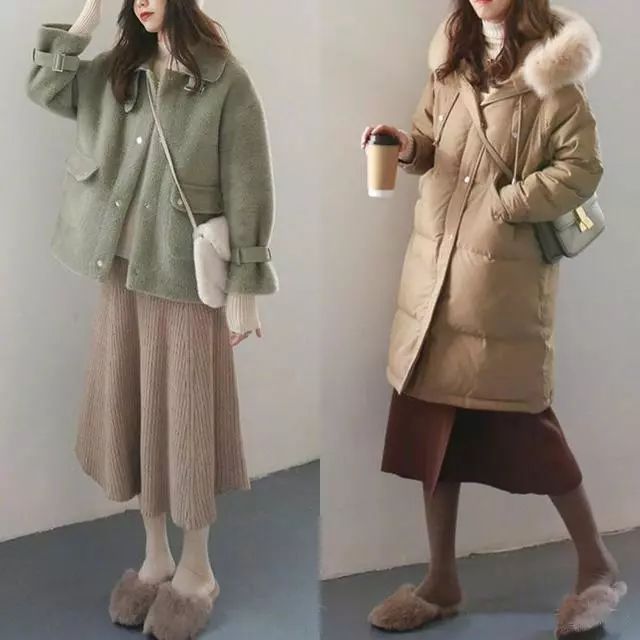 冬季怎么穿？温柔中带点甜美的韩系穿搭，走动间倍显优雅~_毛衣