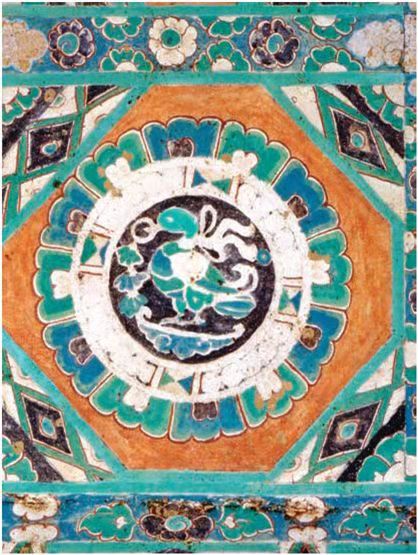 佛龛背屏平棊繁复华丽的新纹样