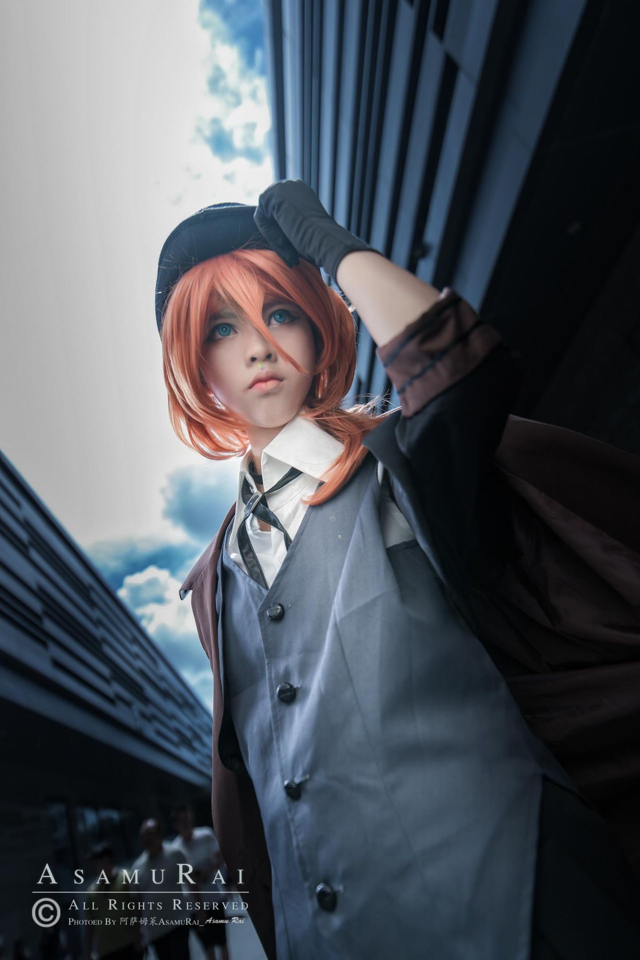 phx:阿萨姆莱cn:云澈角色:文豪野犬中原中也后期:道骨摄影:等待coser