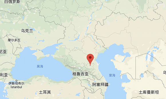 车臣和俄罗斯地理位置图片