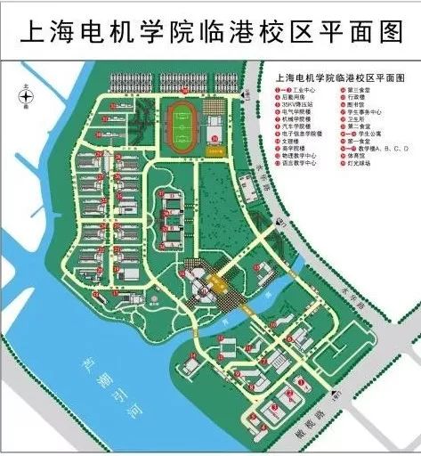 上海电机学院临港校区平面图(点击查看大图)(2)1096,1009路至华路