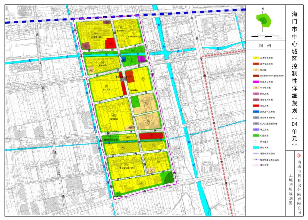 海门中心城区各单元规划范围功能定位土地利用规划草案发布