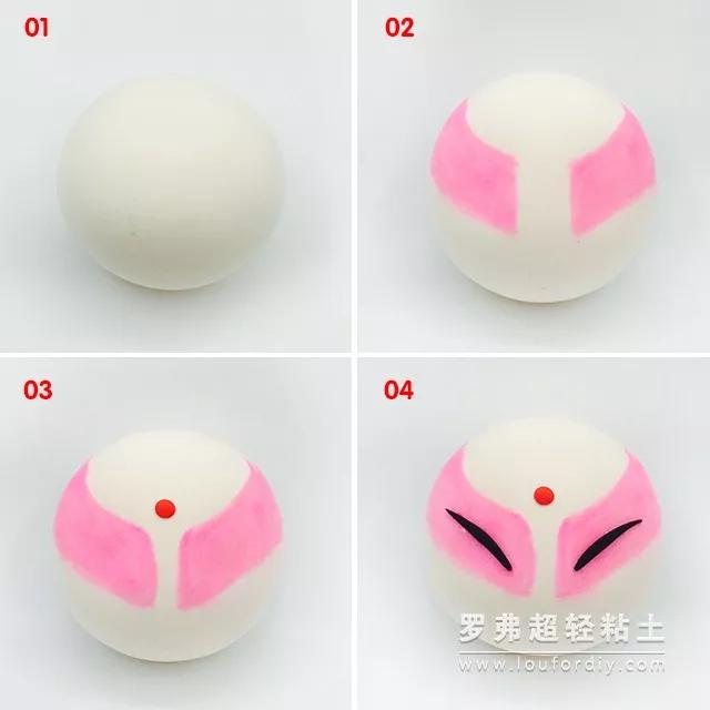 罗弗超轻粘土教程京剧末角超轻粘土制作图解