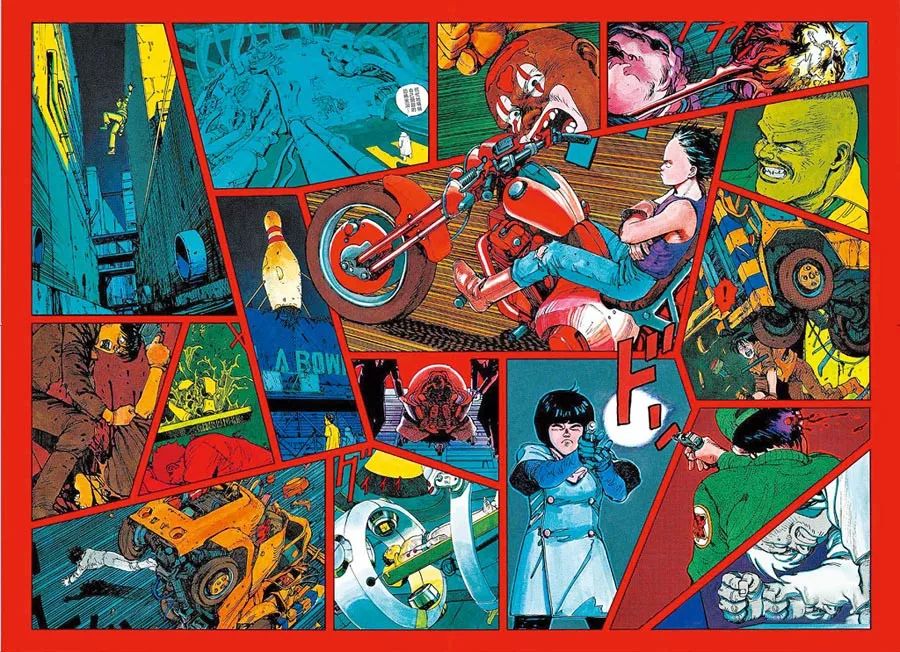 正大步走向他的红色机车《阿基拉》的主角"金田"珂逗我就被震撼到了从