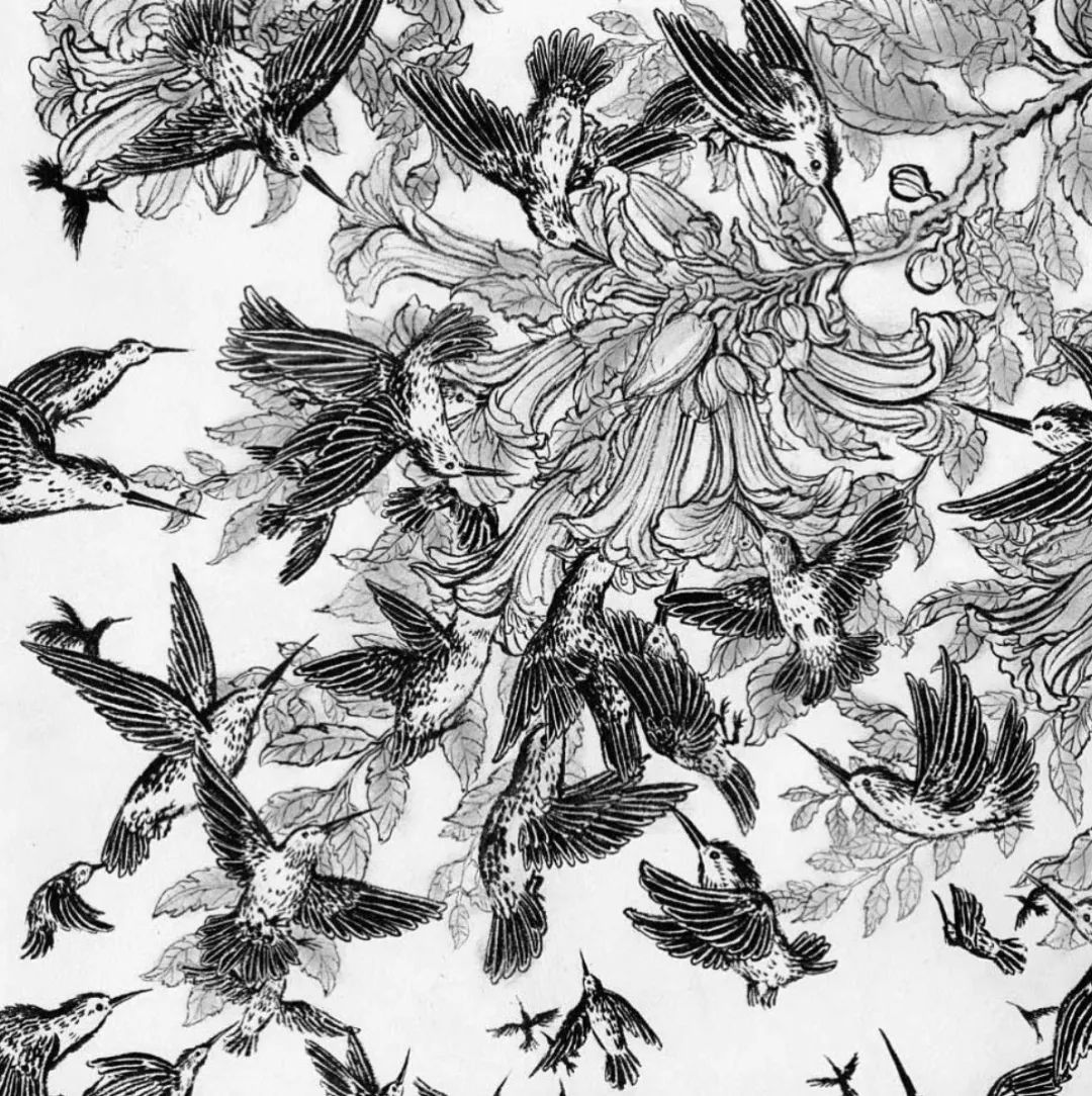 巧妙又不切实际的戏剧性组合,奔放的线条无边无际的延伸,浮世绘里的