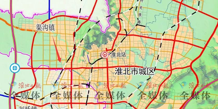 淮北渠沟鲁楼村规划图图片