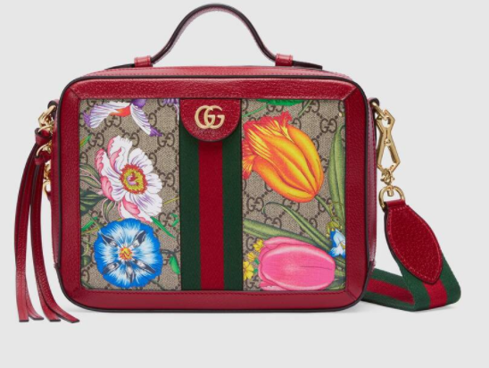 ophidia系列小号gg肩背包ophidia系列gg花卉小号肩背包也是gucci最早