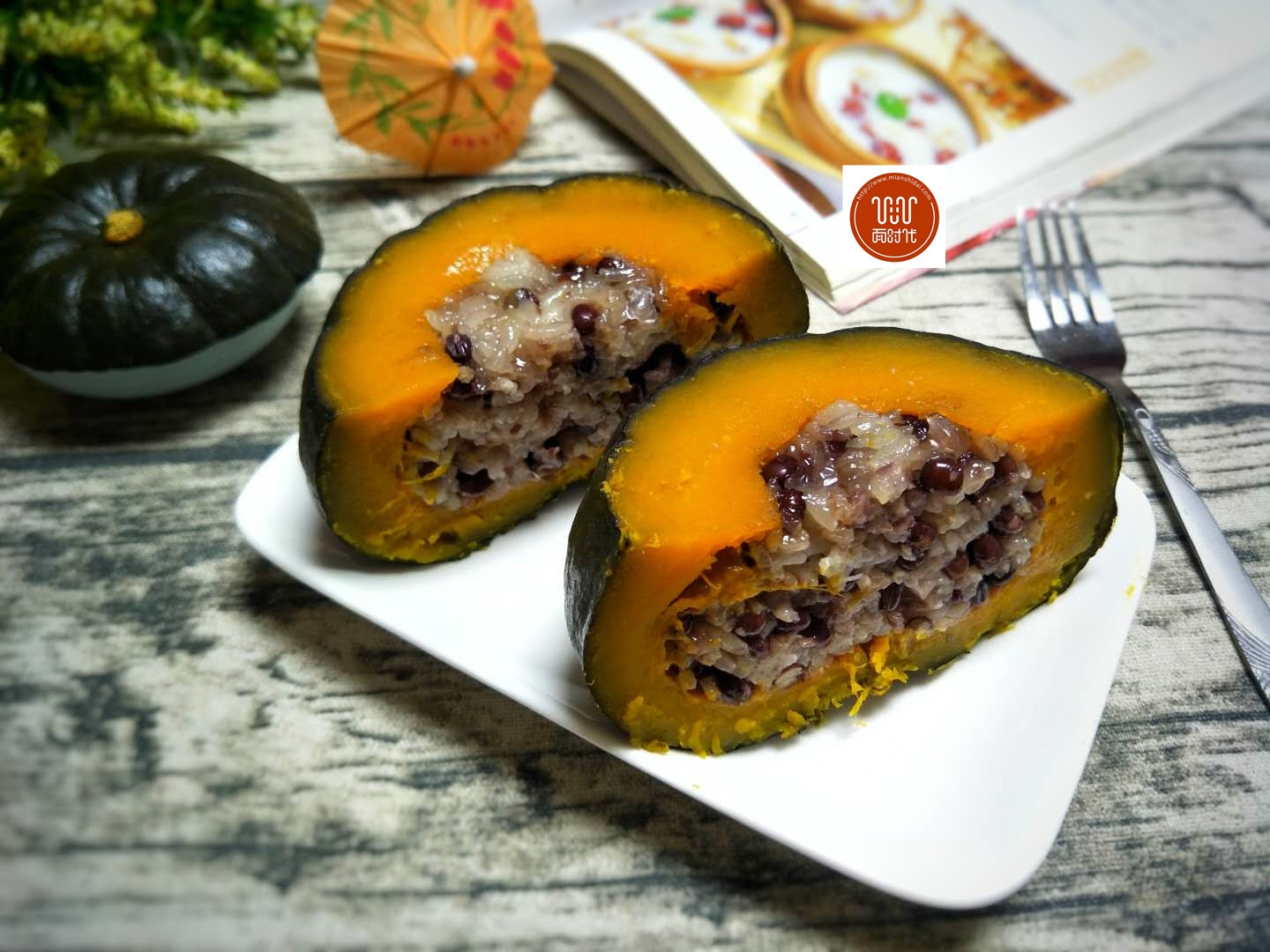 7,秋季又是养生的季节,自然不能错过这个红豆糯米南瓜盅咯!