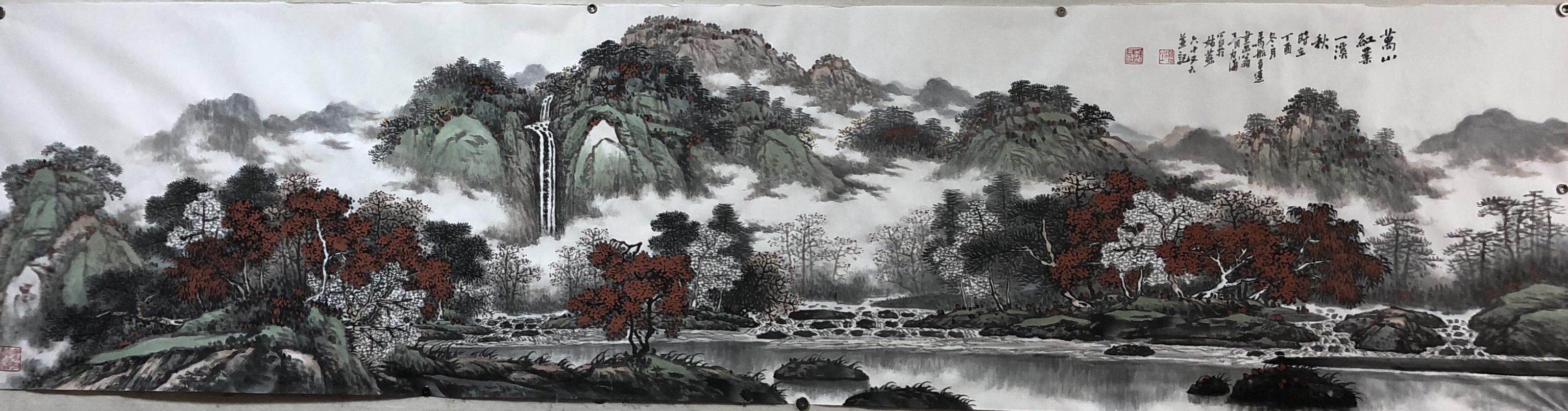 劲墨奇崛山水国画中国国画大师胥力浦老师作品鉴赏