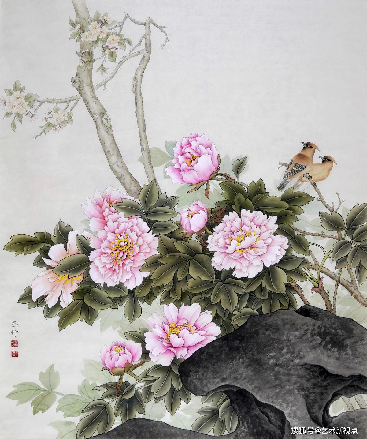 善心画语描墨彩,画家高玉竹带你走进冥想清幽深处的画意_工笔画