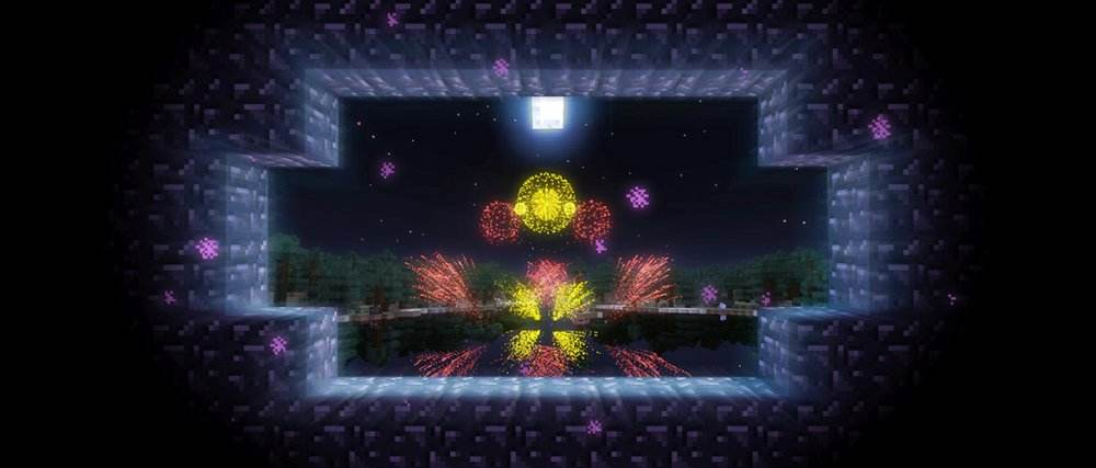 原创我的世界烟花也有多种变化掌握了基础技巧就要看你的想象力