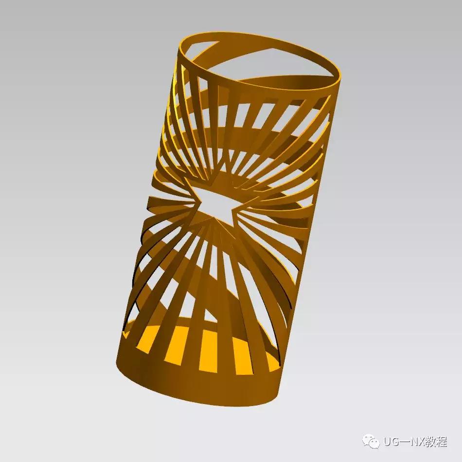 ug建模一个创意笔筒真是太方便了