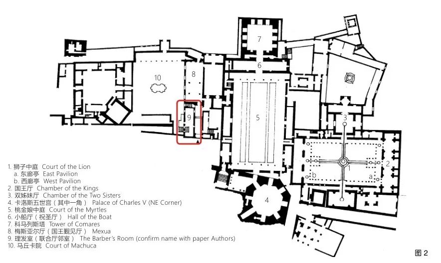 阿尔罕布拉宫平面图图片