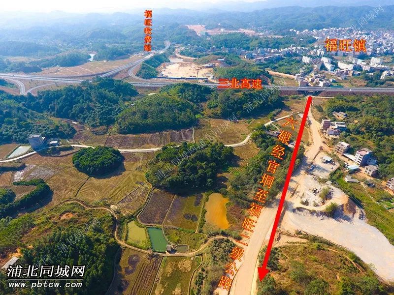 航拍网友关心的六硍至福旺二级公路建设情况来了