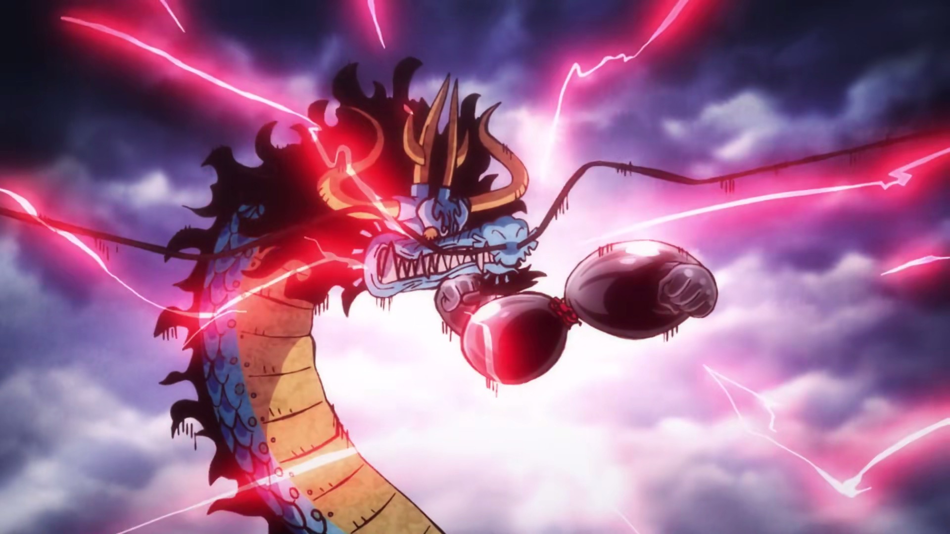 原创海贼王914集:第五位皇帝与四皇差距明显,路飞猛攻无法伤到凯多