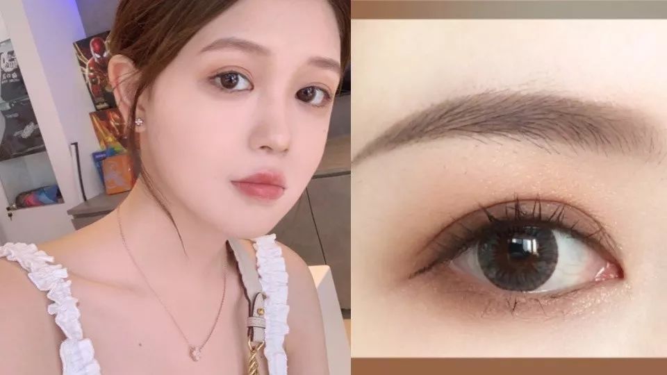 最后一样用染眉膏,眉梳稍稍整理方向,就可以拥有空灵感的日系弯眉咯!