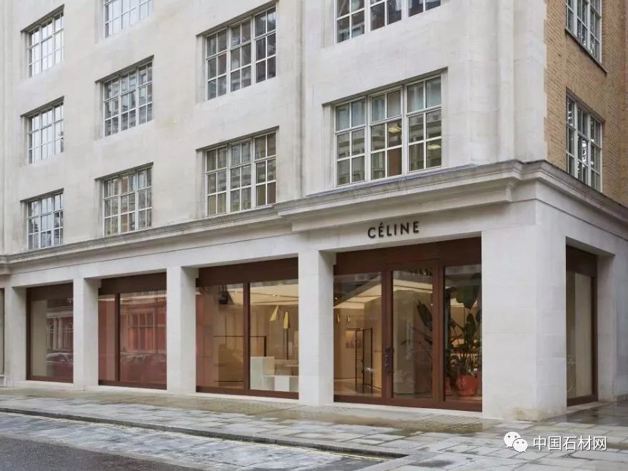 国际大牌celine专卖店单大理石地面就用了8种大理石铺贴太抢眼了
