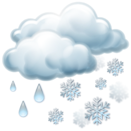 在天津的不同地方你可以看到雨,雪,雨夹雪……多种相态.