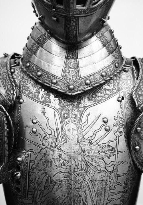 男生最无法抵挡的细节中世纪贵族骑士的盔甲花纹细节绘画参考