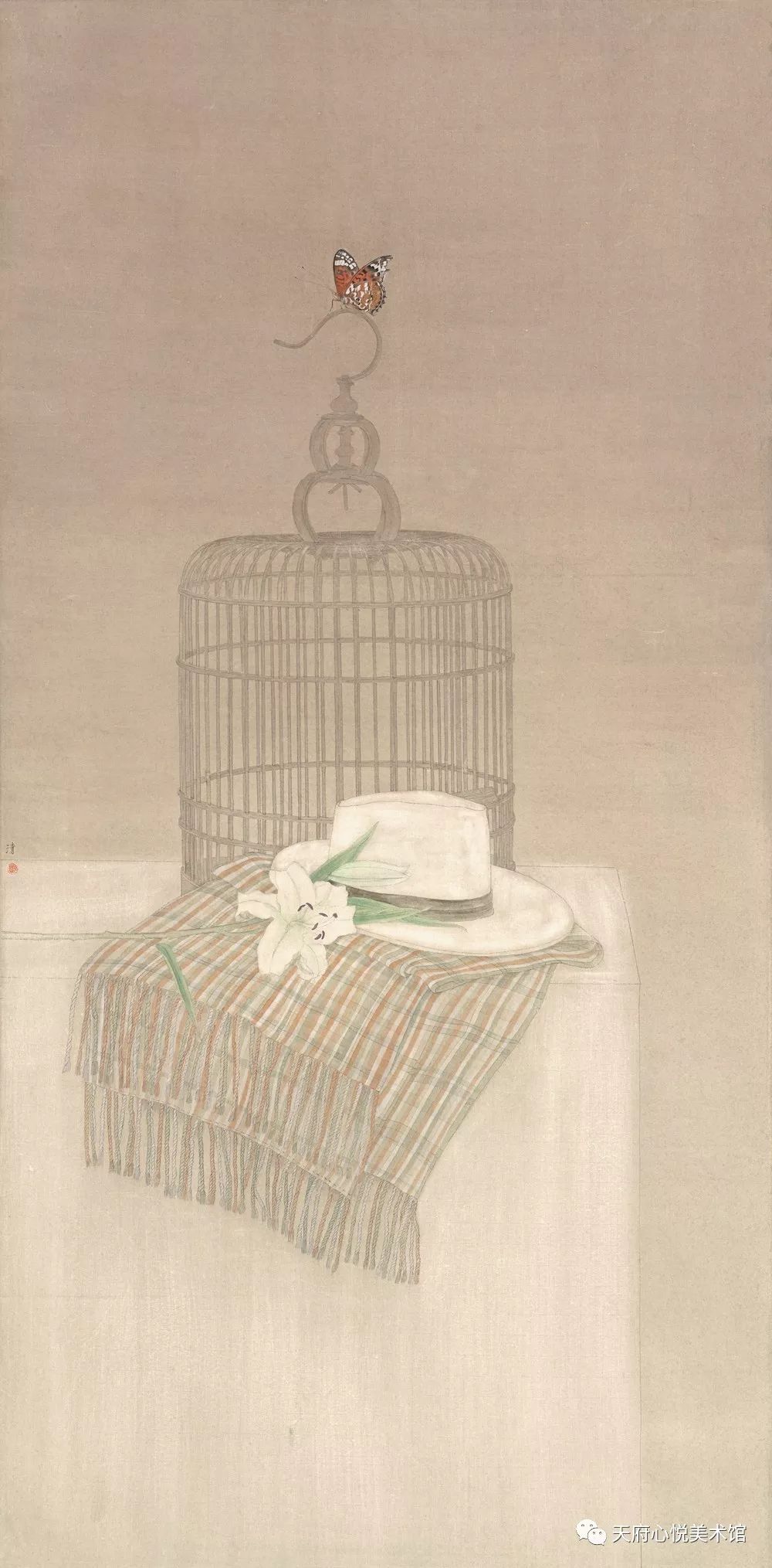 《迟暮23》纸本工笔 80cm×68cm 2016年《迟暮7》 68cm×68cm 纸本