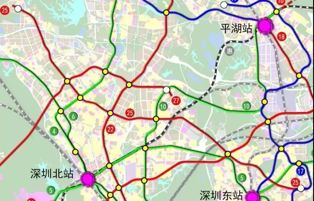 04深圳地铁22号线2019/12/7 major snow这条是在规划中的地铁线路站点