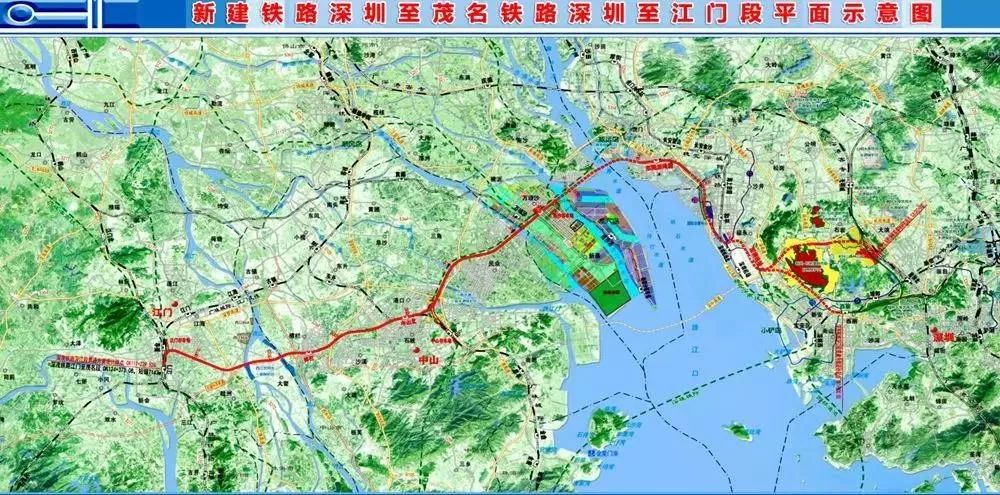 深江铁路站点路线图图片