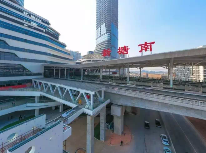 (新塘南站 图片来源:广州增城发布)