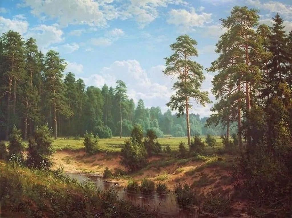 艺术欣赏|大自然之美,马里埃尔艺术家谢尔盖 巴索夫的油画