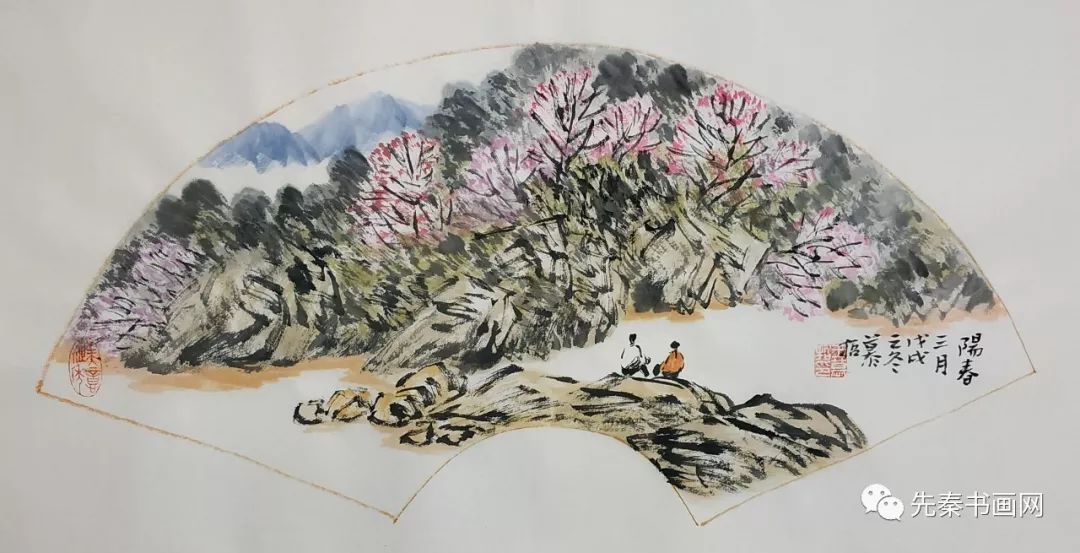 先秦书画网画家王慕哲山水画作品微展