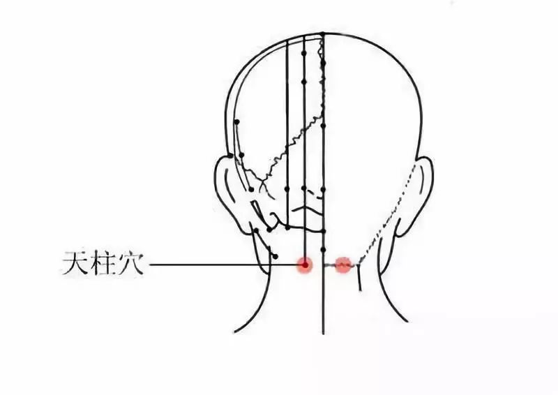 找準肩頸部的四個穴位按摩很方便