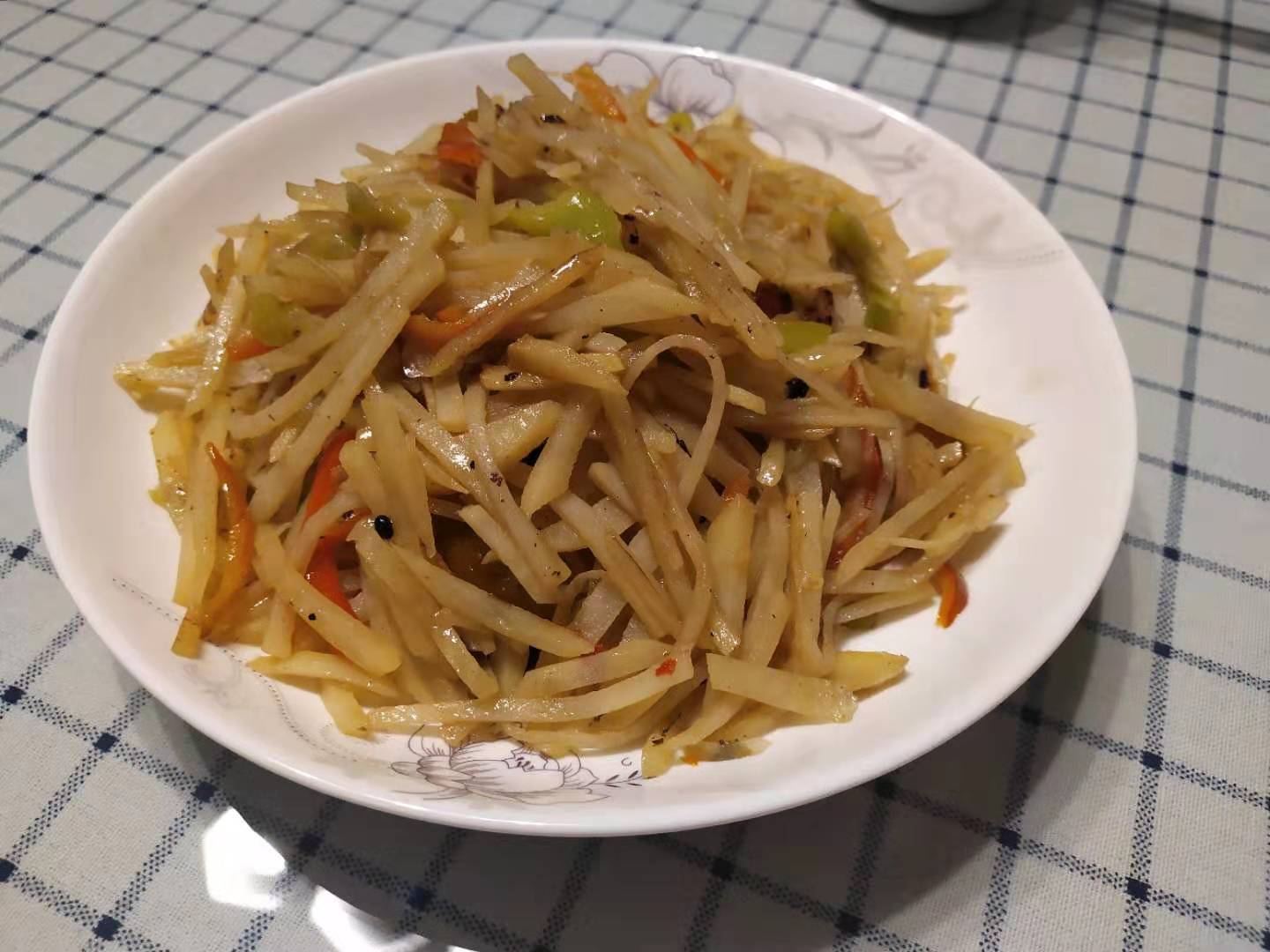 醋溜青椒土豆丝图片