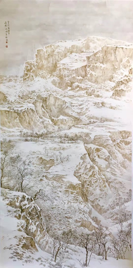 意与境合,情景交融一一雷枝强(雷自强)山水画欣赏