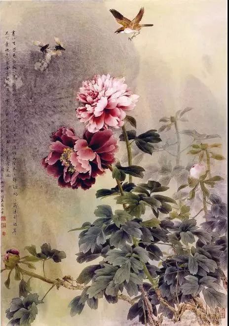 工笔名家邹传安画牡丹芍药典雅细腻