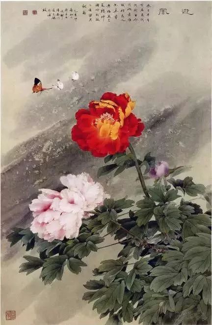 工笔名家邹传安画牡丹芍药典雅细腻