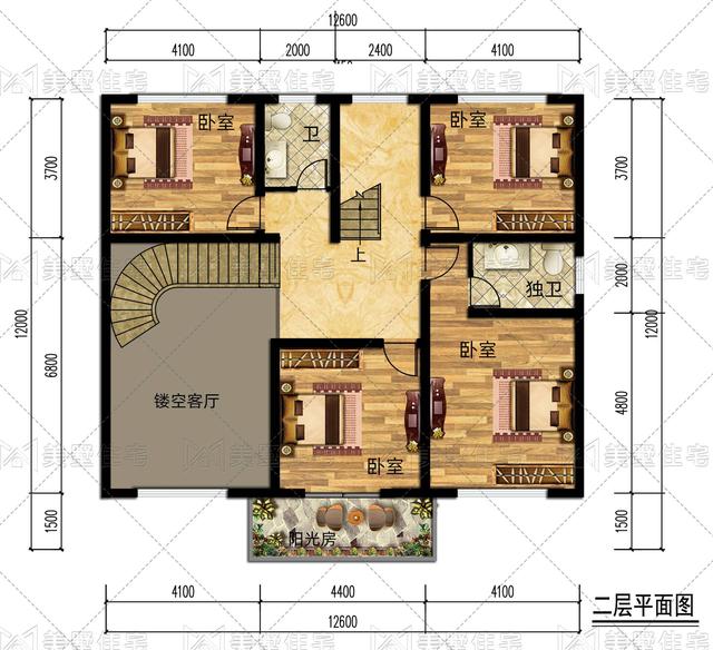 6x12米农村自建房图纸图片