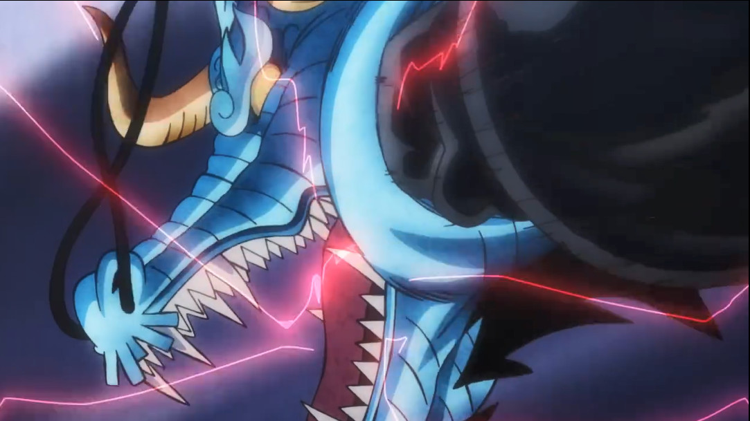 原创海贼王914集路飞暴揍凯多凯多用脸接拳头